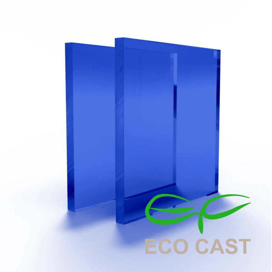 Maan Boekhouding interval PLEXIGLAS® Sample Transparant Blauw 1072 80x50 | Flexinplex.nl