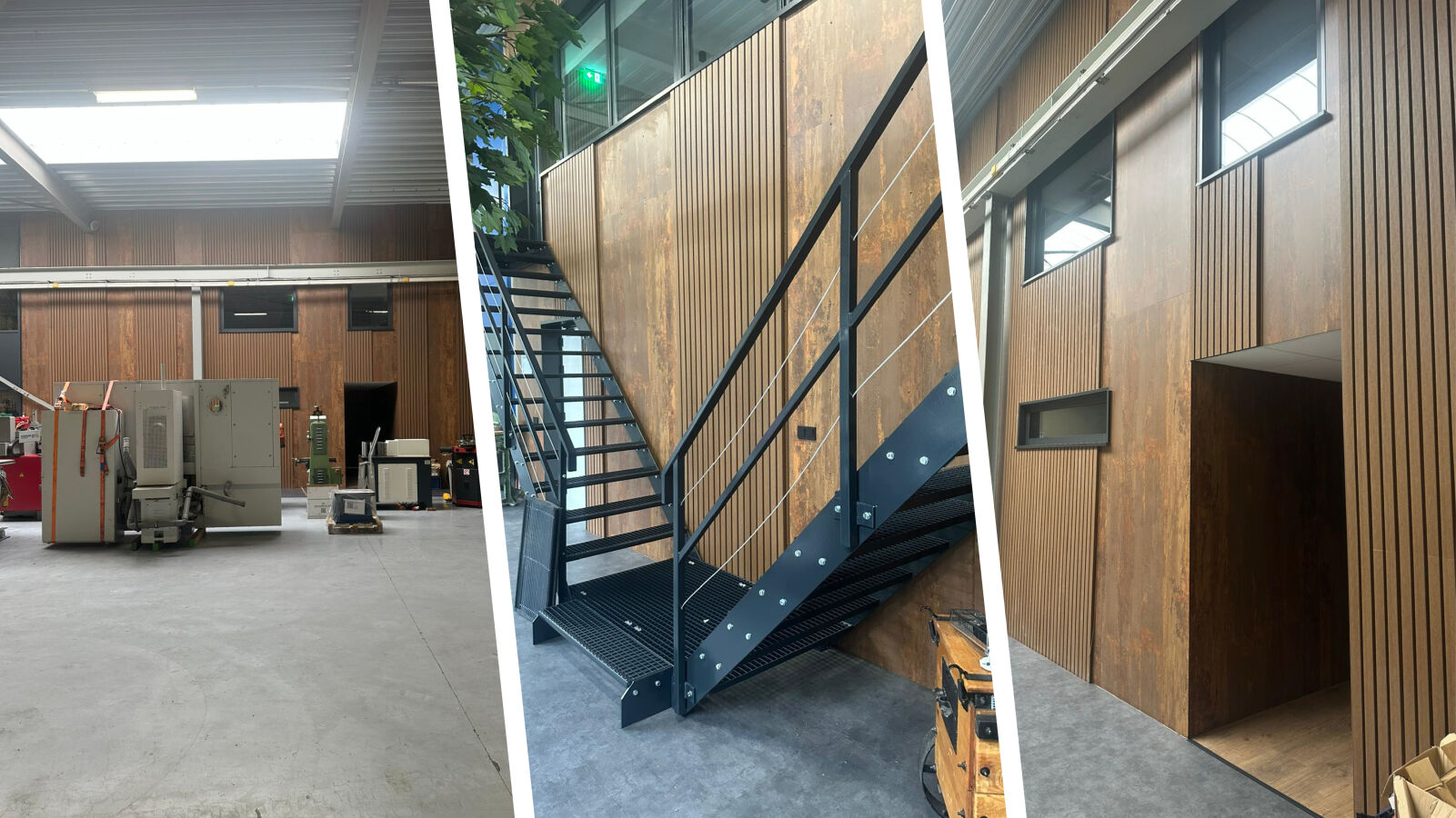 Mach4Metal geeft de hal uitstraling met HPL in cortenlook, stoer, strak en onderhoudsarm